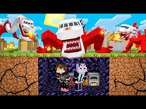 We Created Bunker to Survive INFECTED SKY ATTACK in Minecraft