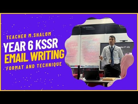 KSSR Year 6: Email Writing Guide
