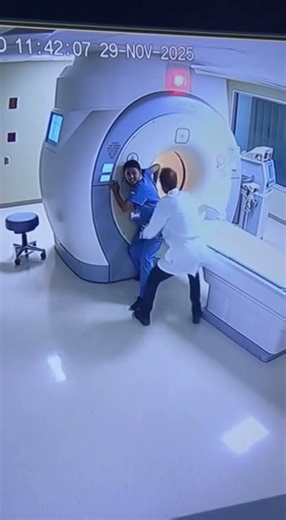 “MRI Magnetic Field Accident: Safety Awareness Clip”#mrisafety #hospitalsafety