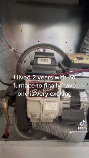 Miller furnace with Beckett fuel oil burner in operation. Running on heat grade kerosene