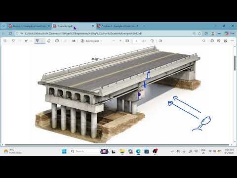 Part- 3 Bridge Pier Design: Step-by-Step Load Calculations (DC, DW, LL+IM & More)