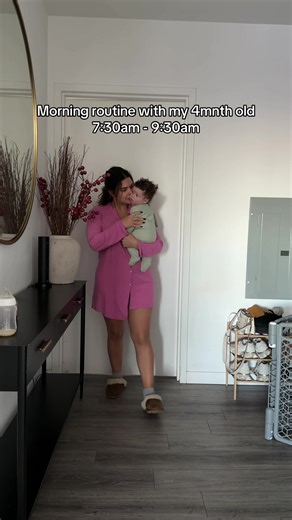 Morning Routine with My 4 Month Old Baby