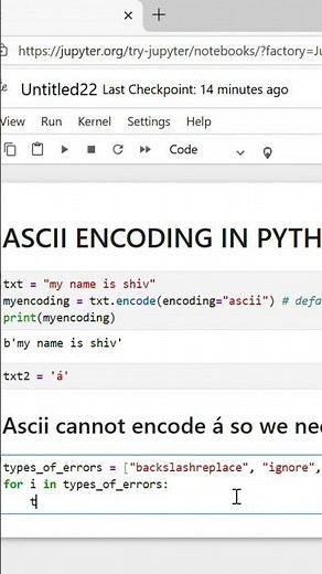 How to handle ascii encoding and errors in Python | encode() | Beginners Tutorials 2025