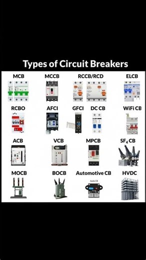 Types of Circuit Breakers (MCB, RCCB, ELCB, and More) | अपनी सुरक्षा के लिए सही ब्रेकर को पहचानें!