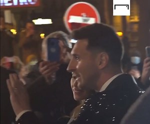 543K views · 10K reactions | Just listen to the noise of fans when Lionel Messi arrived at the Ballon d'Or ceremony 朗⚡ | GOAL India | Facebook