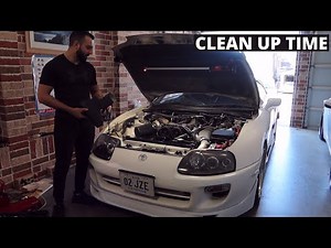 Installing OEM 2JZ GE non-vvti CAM GEAR COVER/TIMING COVER on the NA-T SUPRA