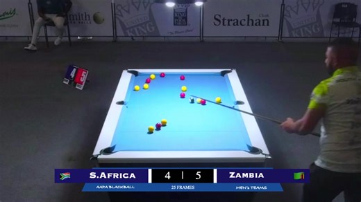All Africa Pool Association | Mens Teams 25 Frames S.Africa vs Zambia | All Africa Pool Association