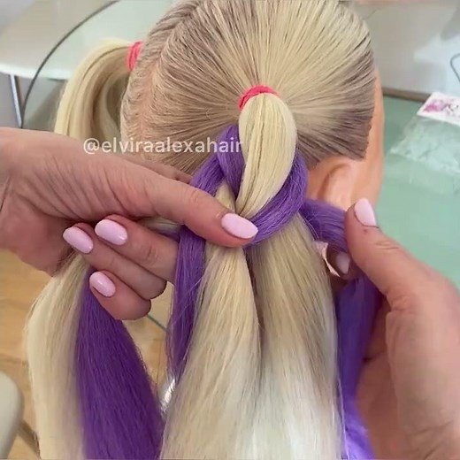 Две косички с канекалоном