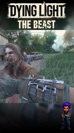 Decapitating Zombies with the Chainsaw Slinger DYING LIGHT THE BEAST #shorts