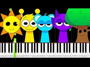 Incredibox Sprunki PYRAMIXED - Piano Tutorial