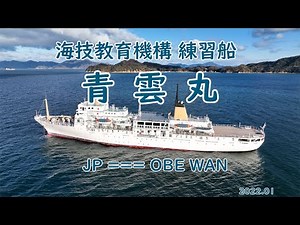 独立行政法人海技教育機構 練習船「 青雲丸 」小部湾錨泊