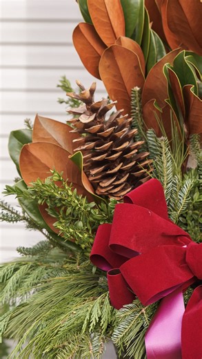 Bast Brothers Garden Center on Instagram: "If you’re making a holiday planter this year, save the post! We started with magnolia branches + birch logs for height, added cedar skirting, then layered in balsam, incense cedar, boxwood, magnolia stems, sugar pine cones and a bow. Shop our DIY Planter Bar at Bast Brothers and recreate the look at home! We also have fresh evergreen shrubs, tabletop trees, garlands, wreaths and charms in stock 🌲🌲🌲 Find us at: 1214 Ellis Mill Rd. Mullica Hill, NJ Ope
