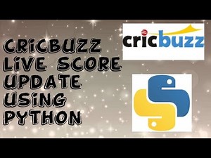 Cricbuzz live score using python