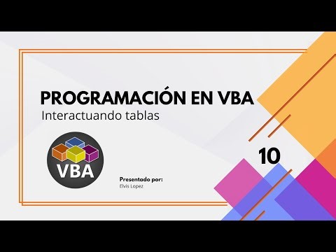 Programación en VBA - Interactuando tablas
