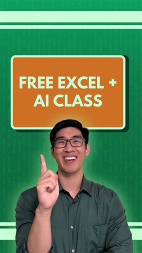 Grant Huang on Instagram: "Comment “JOIN” below and I’ll DM you my free Excel + AI class ⤵️ I used to think Excel was the problem. Turns out… it was me. My 47-step formulas. And my emotional support coffee ☕ Meanwhile there’s always that one coworker who clicks 3 things and finishes the report like it’s nothing. No panic. No sweating. No “Excel has stopped responding.” That’s not talent. That’s automation. Their dashboards update themselves. Their reports rebuild automatically. And leadership th