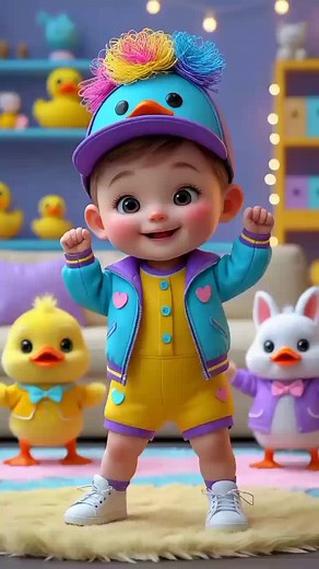 Dancing Ducks and Animal Squad Party! 🐥👶#duckvideo #kidssong #duckyboy #duckboy #viral