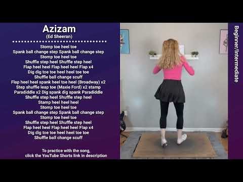 TAP DANCE TUTORIAL - AZIZAM (Ed Sheeran) - Beginner Choreography - Mini-Tutorial