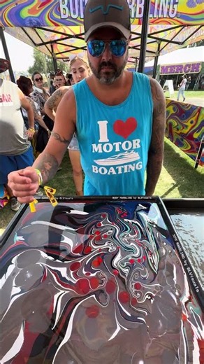 Body Marbling Paint Dip by BLVisuals at Watershed Festival 149