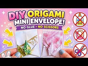 DIY Origami Mini Envelope 💌 || No Glue No Scissors Easy Paper Craft