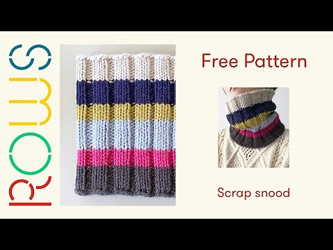 Free pattern tutorial - Scrap snood