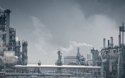 环境污染工厂烟囱 PM2.5环保能源素材