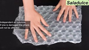 Air Cushion Film 15.6”x12.5”x985ft Inflatable Air Bubble Film 20μm Air Pillow Bubble Bags Film 1.6” Large Air Bubble for Shipping, Packaging, Business Bubble Supply (15.6”)