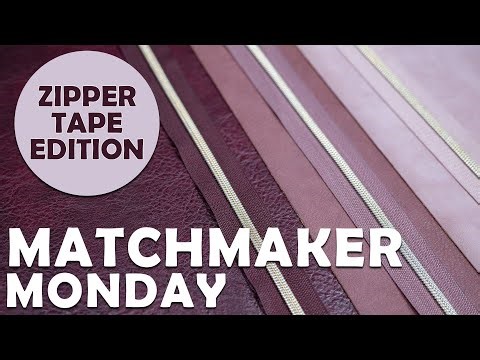 Zipper Tape Color Matching Made Easy | Matchmaker Monday Ep 7