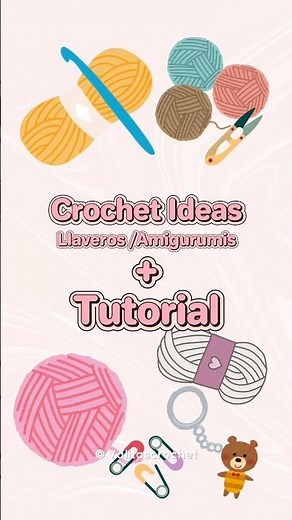 Tutoriales de llaveros a crochet #crochet #amigurumi