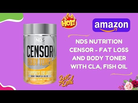 Best NDS Nutrition Censor Fat Loss and Body Toner with CLA, Fish Oil