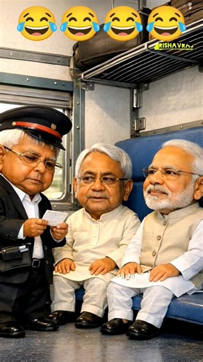 😂Bina ticket ja rahe tha Bihar pahunchgaye jilaTihar🤣#shorts #ai #funny #comedy #modicomedy #aiboss