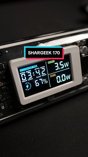 Shargeek 170 🔋 24,000 mAh All-Day Power with Iconic Transparent Design Futuristic Prism Silhouette. #sharge #unboxing #review #powerbank #charger #shargeek170 #magsafecharger #fastcharging #shargeek