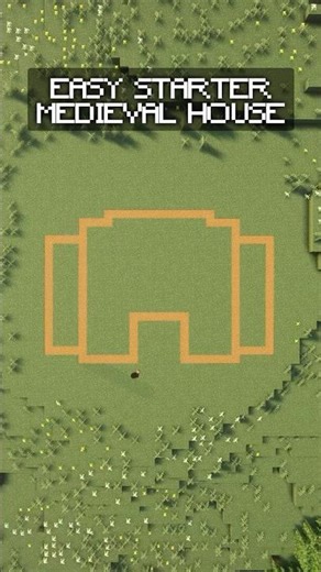 Easy Starter Medieval House #minecraft #minecraftbuilds #minecraftbuilding #minecrafttutorial