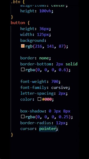 Clean CSS Button Design 🔥 #shorts