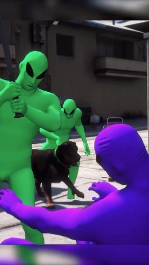 green gang got revenge! top comment crowns next victor! 👑 #gta #gta5 #greenalien #purplealien #foryoupage #foryou #fyp
