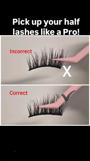 DIY lashes for busy mummas & lash lovers on Instagram: "Picking up your half lash from the CENTRE gives you better BALANCE & CONTROL, making placement smoother and more precise. Always make sure the centre is in place first, then press down the ends. BLACK FRIDAY SALE ON NOW! Half Lashes - WAS $17.99 NOW $15.29 (2 sets, reusable) All 4 styles - WAS $85.96 NOW $73.06 + FREE Non - Stick applicator Follow me for more DIY lash tips & trick. I just not only sell the lashes, but have been using them f