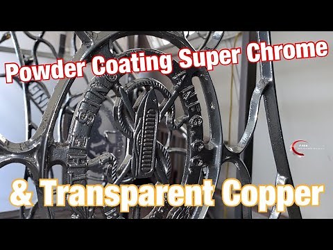 How to Powder Coat Super Chrome from Prismatic Powders with Transparent Copper