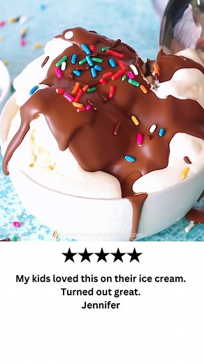 30K views · 86 reactions | Magic Shell ice cream topping will take you right back to your childhood! RECIPE--> https://www.theslowroasteditalian.com/homemade-magic-shell-recipe/ | The Slow Roasted Italian | Facebook