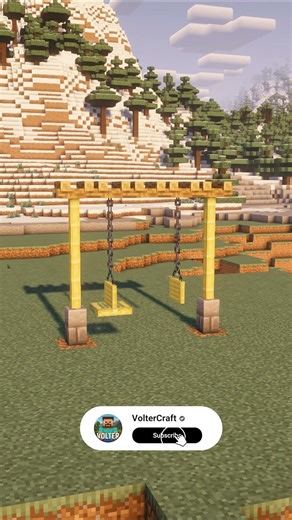 Relaxing Swing Chair 🌿 #Minecraft #Build