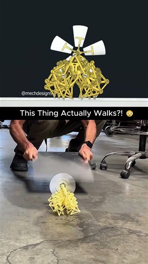 It Walks Without a Motor 😳 #engineering #machine #mechanism