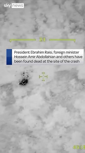 Iranian state TV has confirmed the deaths of President Ebrahim Raisi and foreign minister Hossein Amir Abdollahian in a helicopter crash. A Turkish drone has located a heat source in the Iranian mountains they believe could be the suspected wreckage #Iran #President #Iranian | Sky News