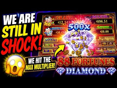 Speechless! BIGGEST 88 Fortunes Diamond Bonus Yet! 500X Multiplier Handpay!