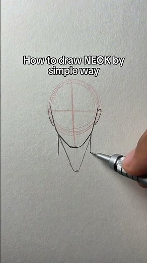 How to draw NECK by simple method