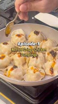 No-Fold Crispy Chicken Dumplings 🥟 | Healthy High-Protein Dumplings | Episode 1 #dumplings #healthy