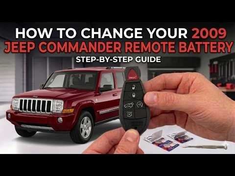 How to change your 2009 Jeep Commander 6 button remote battery