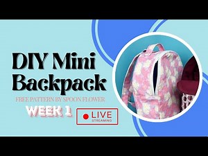 DIY Mini Backpack * Week 1 *