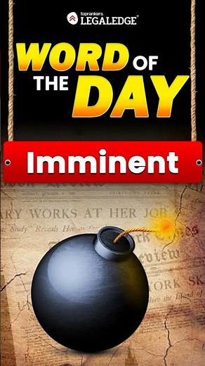 Word of the Day: Imminent! | Not If, But When! 🚨