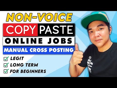 Copy Paste Non Voice Home Based Online Jobs At Home For Beginners Philippines Work From Home 2022