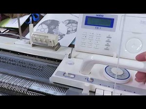Brother KRC1000E Color Changer in action on the Knitting Machine