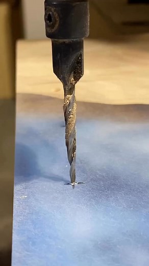Closeup action using a countersink.. #Woodworking #WoodworkingCommunity #WoodProjects #WoodworkingTips #Woodcraft #Woodshop #WoodworkingTools #WoodArt #WoodDesign #WoodCreation #Woodwork #Woodcarving #Woodturning #FurnitureMaking #WoodworkingInspiration #facebookpageviral #fbviralreels | GG woodworks