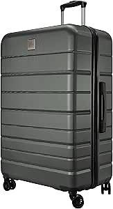 Skyway Epic 2.0 Hardside Lightweight and Durable ABS Shell Luggage, Spacious with Dual Spinning Wheels, Comfort Grip, Men and Women, Thyme, Large Check-In 28-Inch